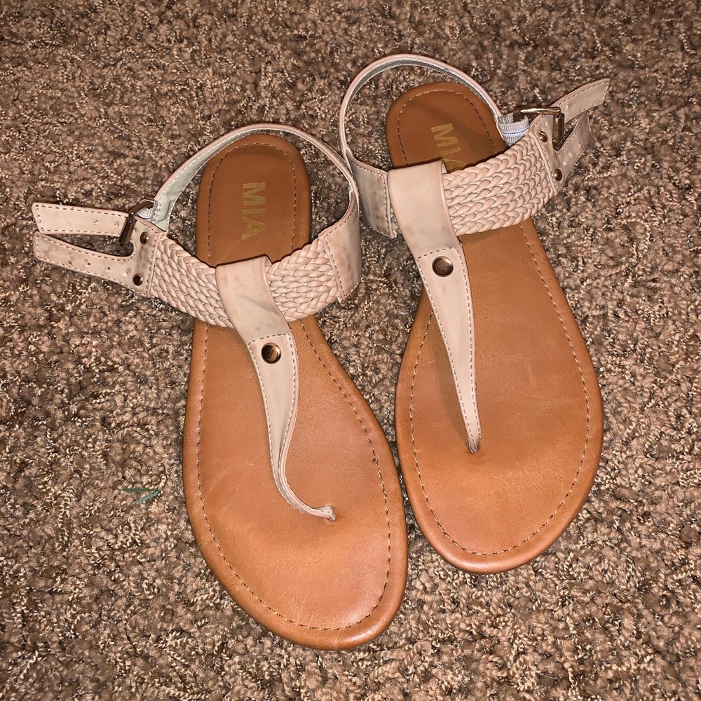Tan sandals